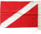 MATTRESS Bandiera per immersioni subacquee con galleggiante, boa, barca, palo 35 x 50 cm