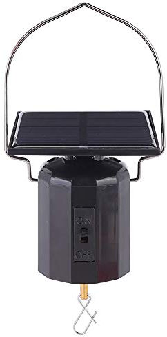 BORDSTRACT Solar-Drehmotor, Kleiner Mobiler Windspiel-Motor Zum Aufhängen, Solar-Windspiel-Motor Für Windmühlen- Und Windspiel-Gartendekorationszubehör