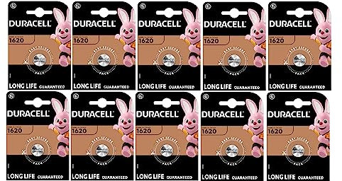 10 x Duracell 1620 (10 Blister à 1 Batterie) 10 Batterien (CR1620)