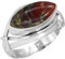 Jeweloporium Mehrfarbig Real Drachenblut-Jaspis 925 Silber Ringe für Damen mit Stein Cocktail Silber Ringe Größe 60(19.1) Weihnachten - Geschenk viktorianisch Schmuck