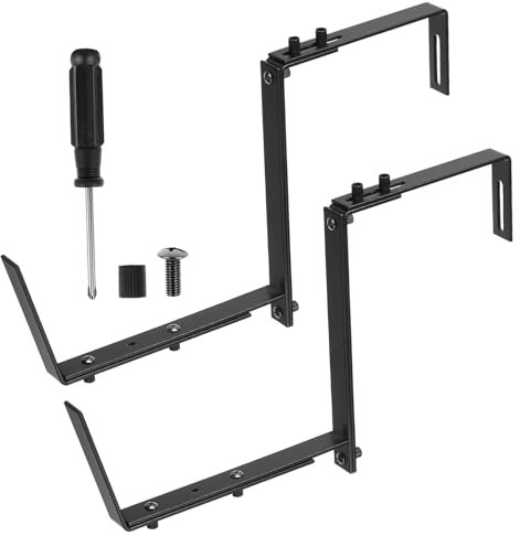 POPETPOP 2pièces Crochets De Support Pour Bacs à Fleurs Supports Muraux Réglables Pour Plantes Intérieur Et Extérieur Pour Et Garde-