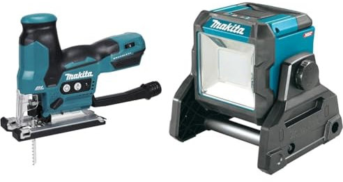 Makita DJV185Z Akku-Pendelhubstichsäge 18V (ohne Akku, ohne Ladegerät) & ML003G LED-Baustrahler 18V-40V max.