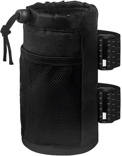 Voarge Getränkehalter Fahrrad,Flaschenhalter Fahrrad ohne Schrauben,Trinkflasche Thermotasche,Wasserdicht Becherhalter Lenkertasche für MTB, Folding, Rennräder, Rollstuhl