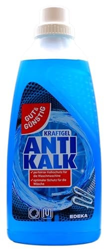 Gut & Günstig Kraftgel Anti Kalk für die Waschmaschine, 5er Pack (5 x 1 l)
