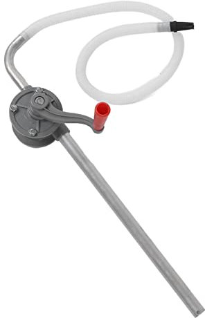 Pompe à Manuelle - Pompe de Transfert en Aluminium (5L/min) pour Carburant, Eau, Kérosène, Moteur - Portable, Manivelle Rotative - Usage Garage, Jardin, Bateau