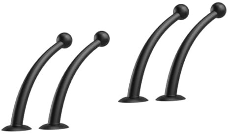 SOLUSTRE 2paare Silikon Saugnapf Tentakeln Für Motorradhelme Flexible Langlebige Antennen Deko Schwarz Installieren Keine Kratzer Sicherer Halt