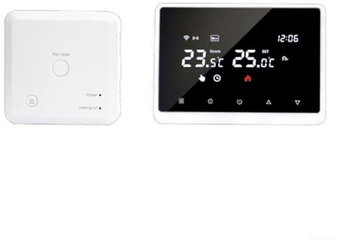 JINSBON Termostato intelligente programmabile, wireless WIFI Smart Termostato vocale, controllo remoto tramite l'app per Tuya Mobile (bianco)