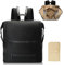 MISS FONG Baby-Wickeltasche, Wickelrucksack, Neopren, großer Windelrucksack, Reise-Babytaschen mit 15 Babytaschen-Organizer, faltbare Wickelunterlage, Kinderwagengurte für Mütter und Väter, Schwarz