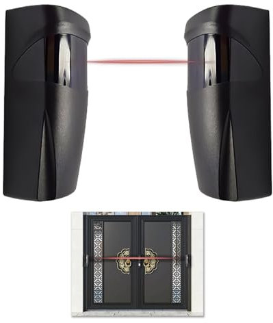 Infrarot Sensor Lichtstrahl, Lichtschranke Infrarot Sensor,IR Lichtschranke Sensor, Universal 12/24V AC/DC, Wetterfest, Für Automatische Garagentore und Tore, Reichweite bis zu 20 Meter