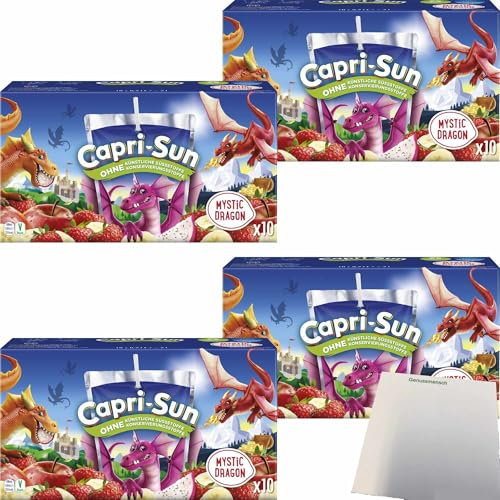 usy Capri Sun Mystic Dragon, lot de 4 (40 x 200 ml) + bloc usy
