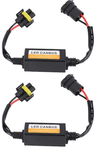 2 Pack -LED -Scheinwerfer Canbus -Decoder mit H8 H9 H11 -Stecker, Anti -Flackering -Kabelbaumfehler -Widerstandskondenker