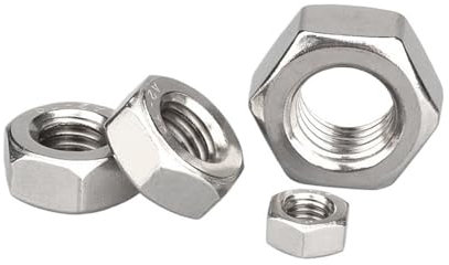 Handmutter 1~20 Stück 304 Edelstahl Grob Feingewinde Sechskantmutter UNC UNF 4# 6# 8# 10# 12# 1/4 5/16 3/8 7/16 1/2 5/8 3/4(5I16-18(10pcs))