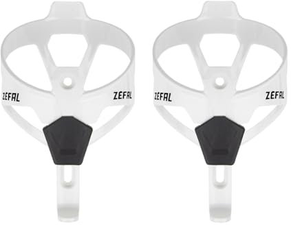 ZEFAL Pack Pulse A2 - Pack de Deux Porte-Bidons Vélo Légers - Porte Gourde Vélo/VTT/Vélo de Route - Résistant et Durable - 26g Chaque Porte Bidon - Blanc