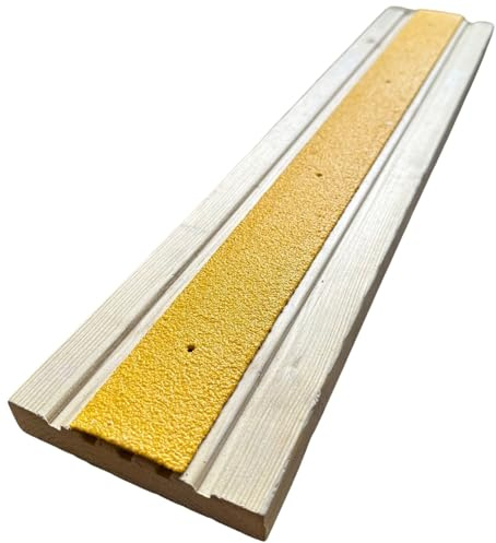 Slips Away BUNDLE VALUE PACK Non Slip Decking Strips GRP Heavy Duty Pro Grade 50mm - YELLOW (20, 600mm x 50mm)