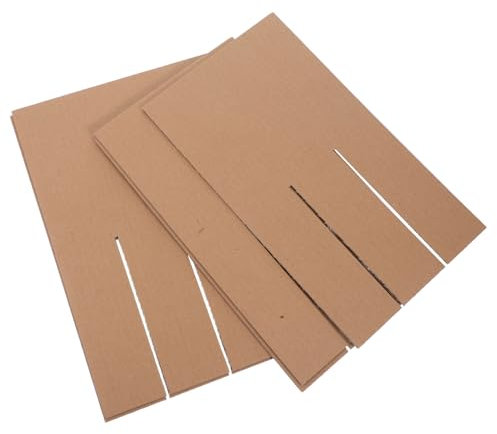 BESTYASH 5pcs Brown Cardboard Wine Bottle Box Dividers Inserts 12-grid Cell Shipping Box Divider 55x55x300mm for Secure Wine Transport and Glassware Packing