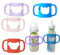 4Pcs Bottle Handles, Handles for Bottles, Kids Bottle Handles, Cute-Shaped Grip Covers for Kid Feeding, for Wide-Neck Kid Bottles Non-Slip Easy Grip Handles