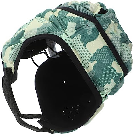 Sosoport 2 Stück Rugby Helm Kopfschutz für Jugendliche Verstellbarer Torwarthelm für Fußball Rugby Bequemes Design mit Ohrenschutz für Outdoor Sportarten Camouflierte