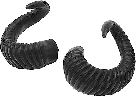 Veemoon Sheep Horn Headband for Cosplay Halloween Decorations Fluffy Hair Accessories Comfortable Material for Parties Events