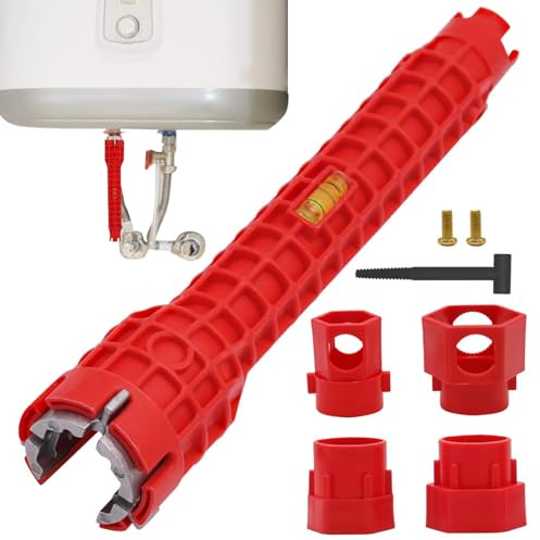 Wasserhahnschlüssel-Werkzeug – Wasserhahn- und Waschbeckeninstallator – Spültischarmaturen-Installateur Steckschlüssel-Set, multifunktionales Spülenschlüssel-Set mit ergonomischem Griff für Badezimmer