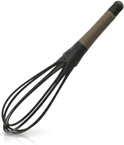 Lotsdonxia 2-in-1 Twist Whisk, Flat & Balloon Egg Beater, Non-Stick Food Grade Plastic for Kitchen Mixing & Baking