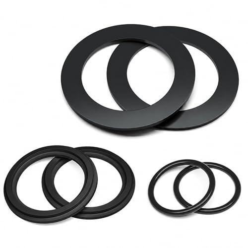 HIKLINK 6 O-Ringe Ersatzset kompatibel mit Intex Pool Pumpen | Mit Dichtungen und Unterlegscheiben, passend für Teile 10747, 25006, 25010, 28621, 28633 und 28635