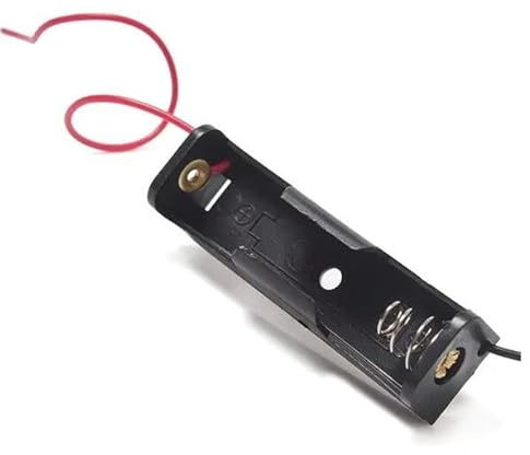 Single AA Battery Holder with 150mm Leads 1.5V Battery Box with Wire Connections