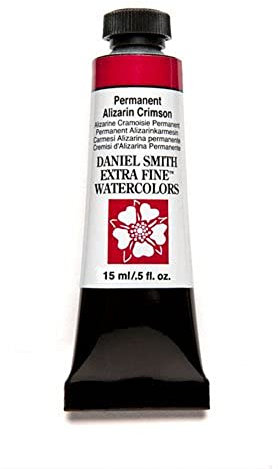 Daniel Smith Tube de peinture aquarelle extra fine, 15 ml, cramoisi Alizarin permanent