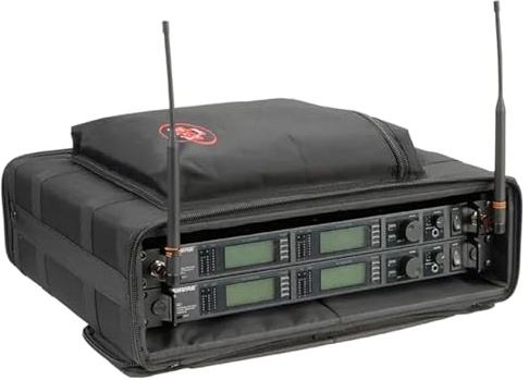 SKB 1SKB-SC192U 2U Soft Rack Transportkoffer (Stahlschienen, Schwerlast-Reißverschlüsse, Außentasche, Schultergurte)