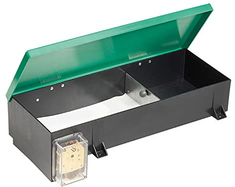 FIAP profifeed BeltFeeder 3 kg / 24 h - Futterautomat - Fischfutterautomat - Teichwirtschaft - Teichfische - mechanisches Uhrwerk - Fischzucht - Füllmenge Futterkasten 3 kg