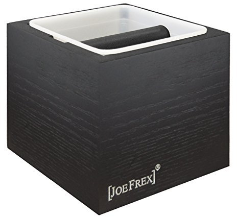 [JOEFREX] Knock Out Box Classic Schwarz Naturholz für Siebträger Kaffee Espressomaschinen