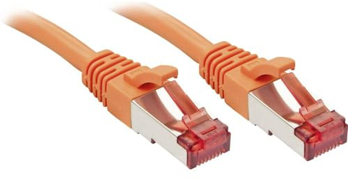 LINDY Cat.6 S/FTP Kabel, orange, 1m Patchkabel
