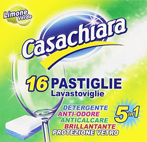 casachiara – Pastilles pour lave-vaisselle 5 en 1 – 16 boîtes de 16 pièces [256 pièces]