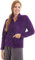 Camille Femmes Zip Avant Doux Vestes De Lit En Polaire Texturée 46-48 Violette