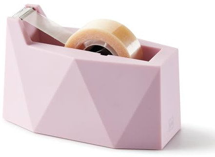 Miquelrius - Klebebandabroller, Klebebandspender für büro und bastelarbeiten, Stabiler halt und kompaktes design, Ideal für klebeband und Washi-Tape, Rosa klebebandhalter