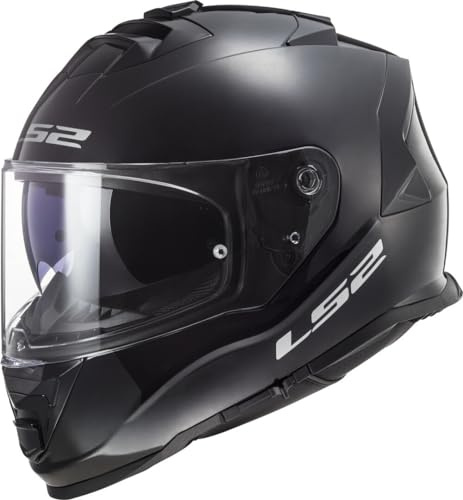 LS2, Integraler Motorradhelm STORM SOLID Gloss Black, M