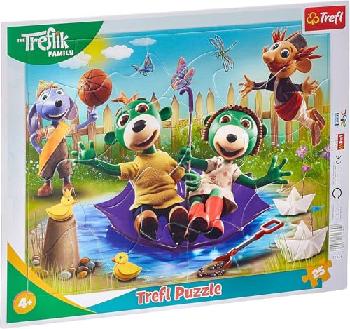 Rahmen-Puzzle - Pomysłowe Trefliki/Studio Trefl Rodzina Treflików - 25 Teile