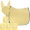 Eskadron Set Basic Cotton Schabracke mit Fliegenohren & Bandagen in Banana, Größe:Vielseitigkeit (VS)
