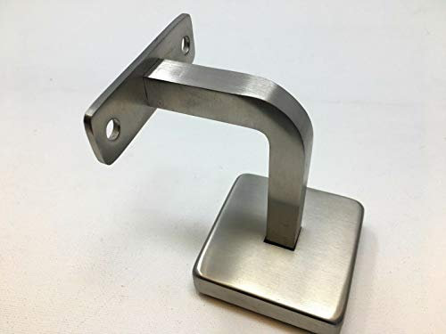 Geländer Fitting Edelstahl Rohrverbinder Rohrbogen Handlauf 40x40 alles eckig (Handlaufhalter eckig)