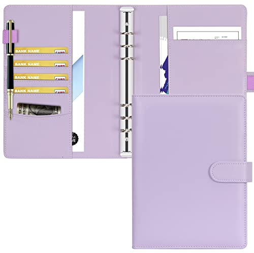 Toplive Leder A5 Binder, 6 Runder Ringbuch Planner Notebook Cover für A5 Füllpapier (Innenpapier nicht enthalten)