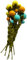 your castle Blumenstrauß aus 12 Filzblumen und & 2 Ästen, fairer Handel, nachhaltige Filz Deko, realistische Kunstblumen, Filz-Floristik, Stoffblumen, Filzblumen-Set, Maya