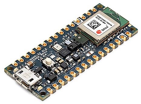 Arduino Nano 33 BLE Sense Rev2 [ABX00069] - KI-Mikrocontroller mit Sensoren, Edge Computing und Bluetooth f�r Wearable-, Temperatur- und Sprachanwendungen
