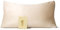 célv Luxus Seide Kopfkissenbezug/Kissenbezug mit verstecktem Zipper/Kissenhülle aus 100% Maulbeerseide / 1 Stück / 22 Momme/Geschenkverpackung MEHRWEG (40 x 80 cm, Champagne)
