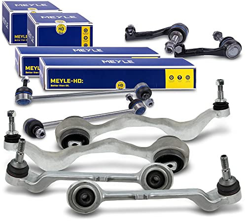BESTPRICE 2x Querlenker Vorderachse unten vorne, 2x Querlenker Vorderachse hinten unten, 2x Koppelstange Kompatibel mit BMW 1er (E81)(E87)(E88)(E82), 3er (E90)(E93)(E92)(E91), X1 (E84)