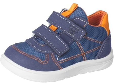 RICOSTA Jungen Stiefel SAM, Kinder Lauflernschuhe, Weite: Mittel, lose Einlage, vegan, wasserdicht, Halbschuhe, straßenschuhe, Ozean/Jeans (160), 27 EU