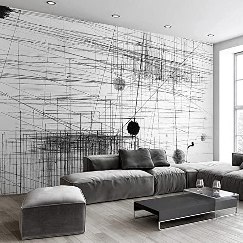 XINRUYI tapete tapete 3d selbstklebende pvc-tapete abstrakte schwarz-weiße linien punkte wohnzimmer schlafzimmer dekoration