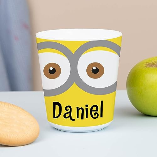 Wanapix | Gobelet en Plastique pour Enfants | Gobelet Personnalisé avec Nom |Verre Plastique Incassable Personnalisé |Collège/Pépinière/Maternelle | Sans BPA | Mug Enfant | 235ml | Bob