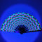 Large Rave Bamboo Folding Clack Hand Fan for Women/Men,Rave Hand Fan Festival Fan Folding Hand Fan Handheld Fan Dance Fan for EDM,Music,Festival,Club,Freaky,Party,Dance,Performance,Decoration,Gift