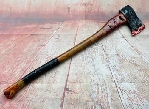 Rubber Johnnies Custom Bloody Axe, Each one is Unique, Halloween Movie Prop