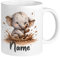 GRAZDesign Taza personalizada con nombre de elefante con nombre para niños y niñas, taza infantil, regalo para Navidad, cerámica, 330 ml
