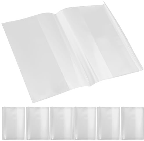 Buchumschlag Transparent 10 Stück PP Verstellbar Buchschutz